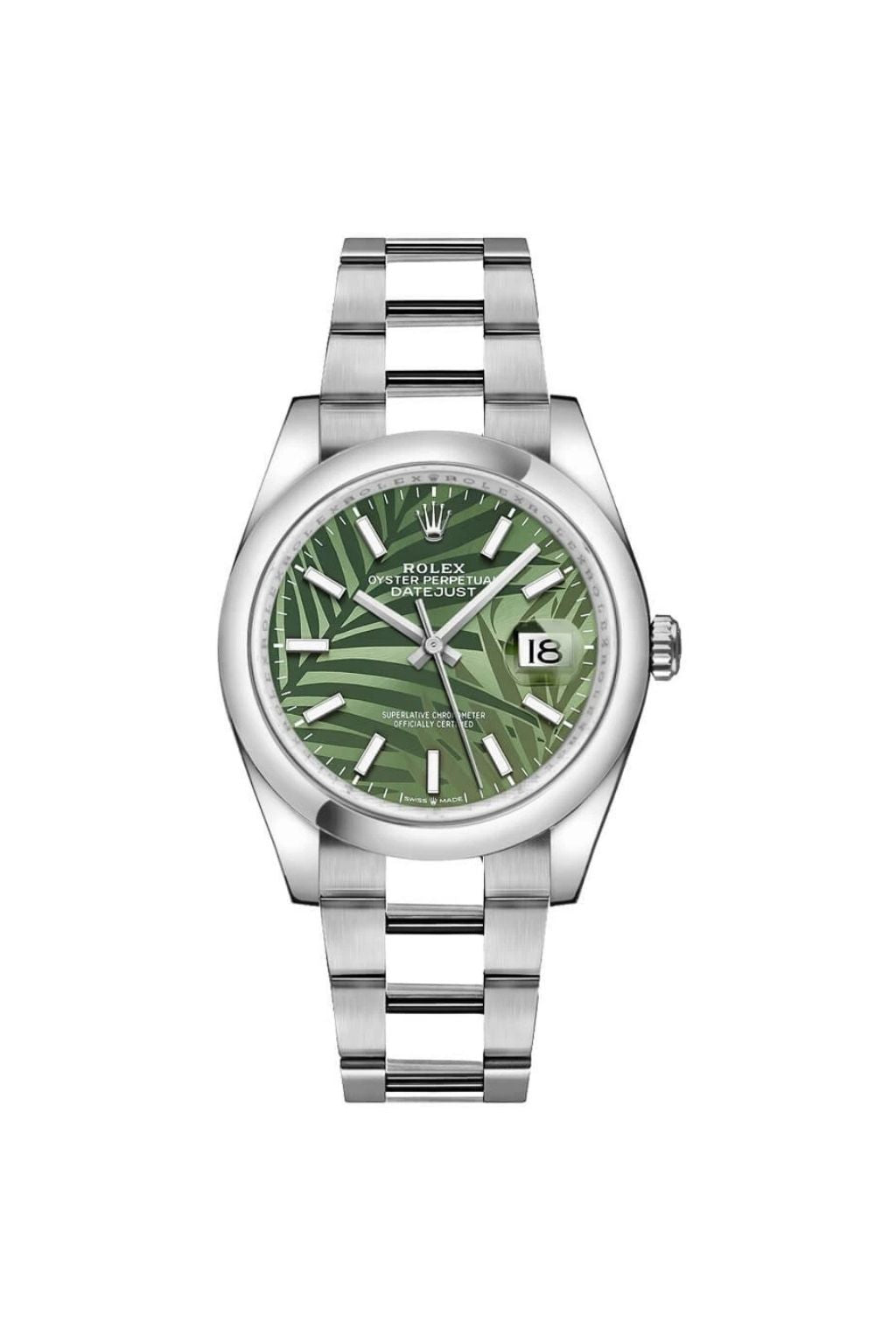 Rolex Oyster Datejust 36 Olive Green Palm 126200