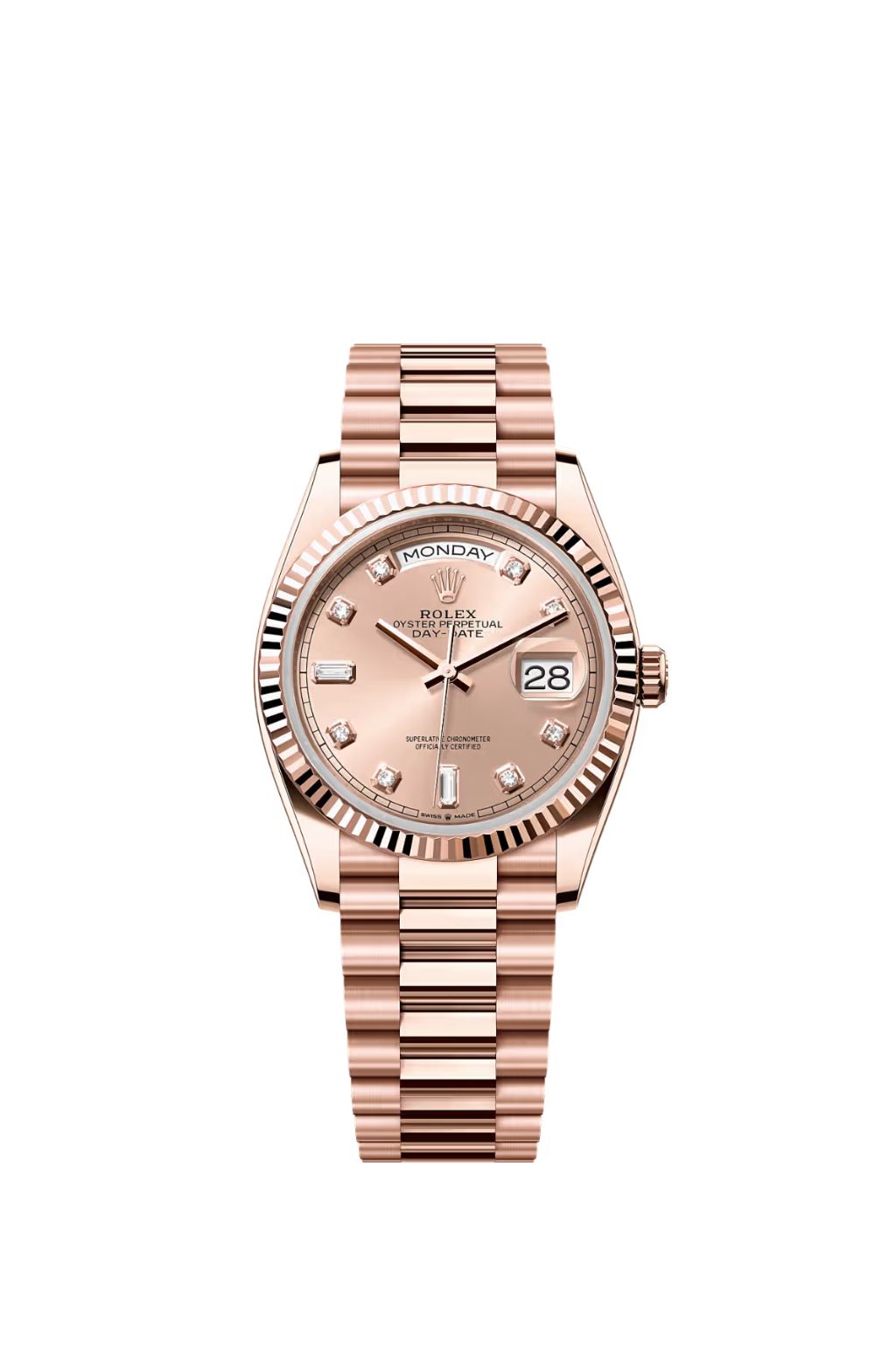 Rolex Day-Date 36 Oyster 128235 Everose-Gold