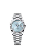 Rolex President Day-Date Platinum Ice 128236 Blue Dial